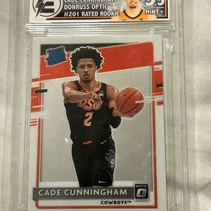 Panini Donruss Optic Cade Cunningham Trading Card - Red and Black